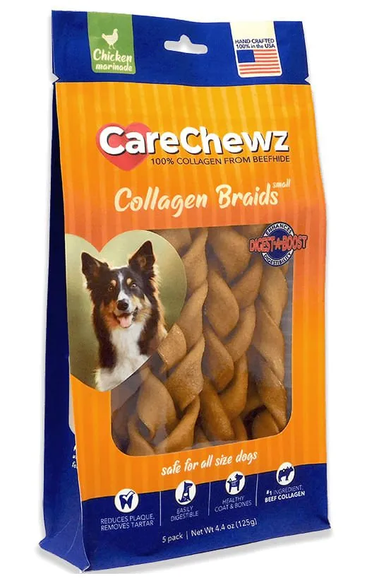 5 Pack CareChewz Collagen Braids