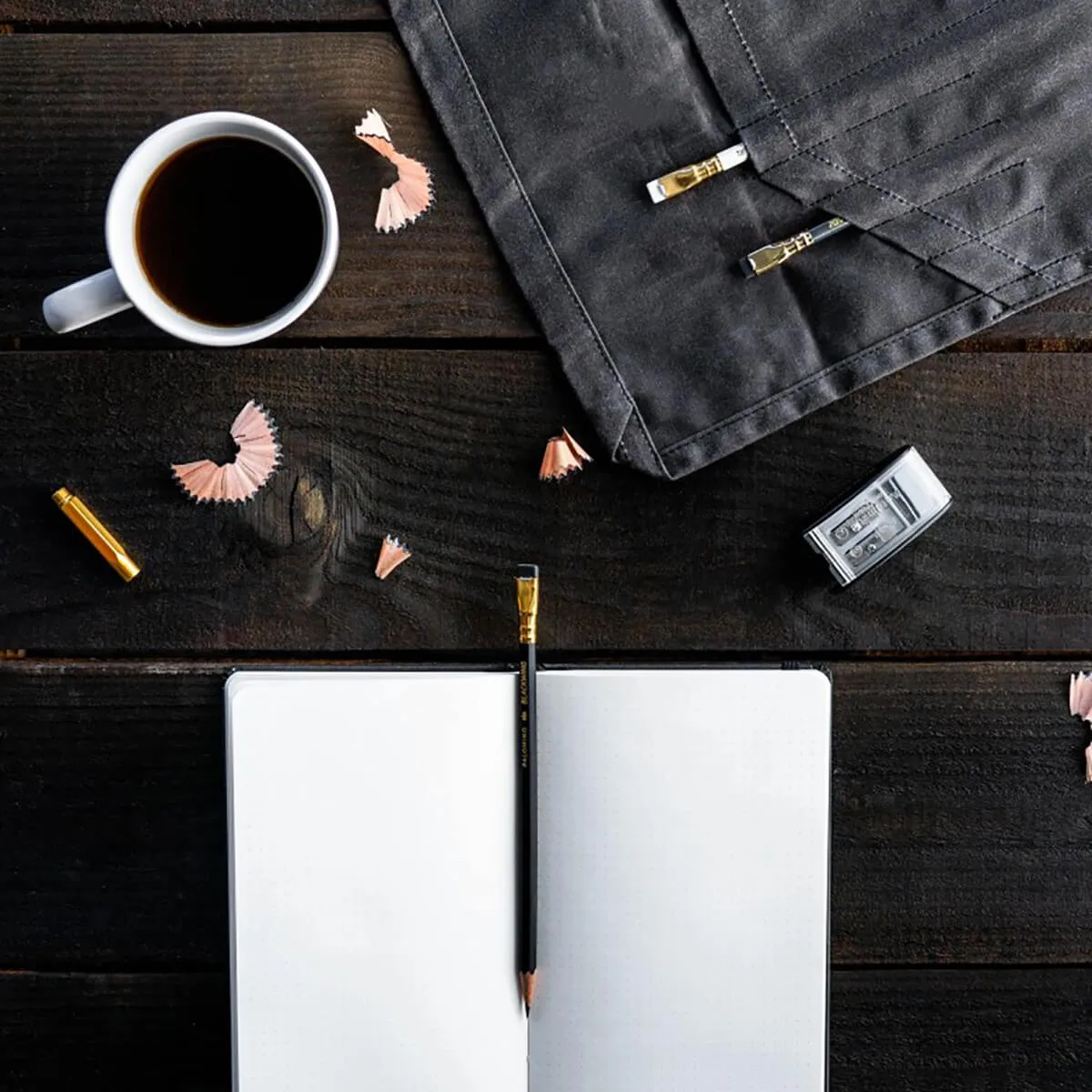 A5 Black Slate Notebook and Pencil by Blackwing