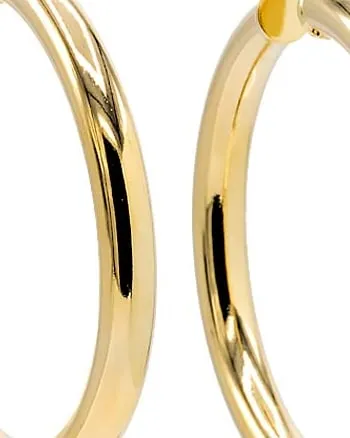 Adina's Chunky Hollow Hoop Earring Gold 50 MM | Gold