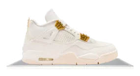 Air Jordan 4 Metallic Gold