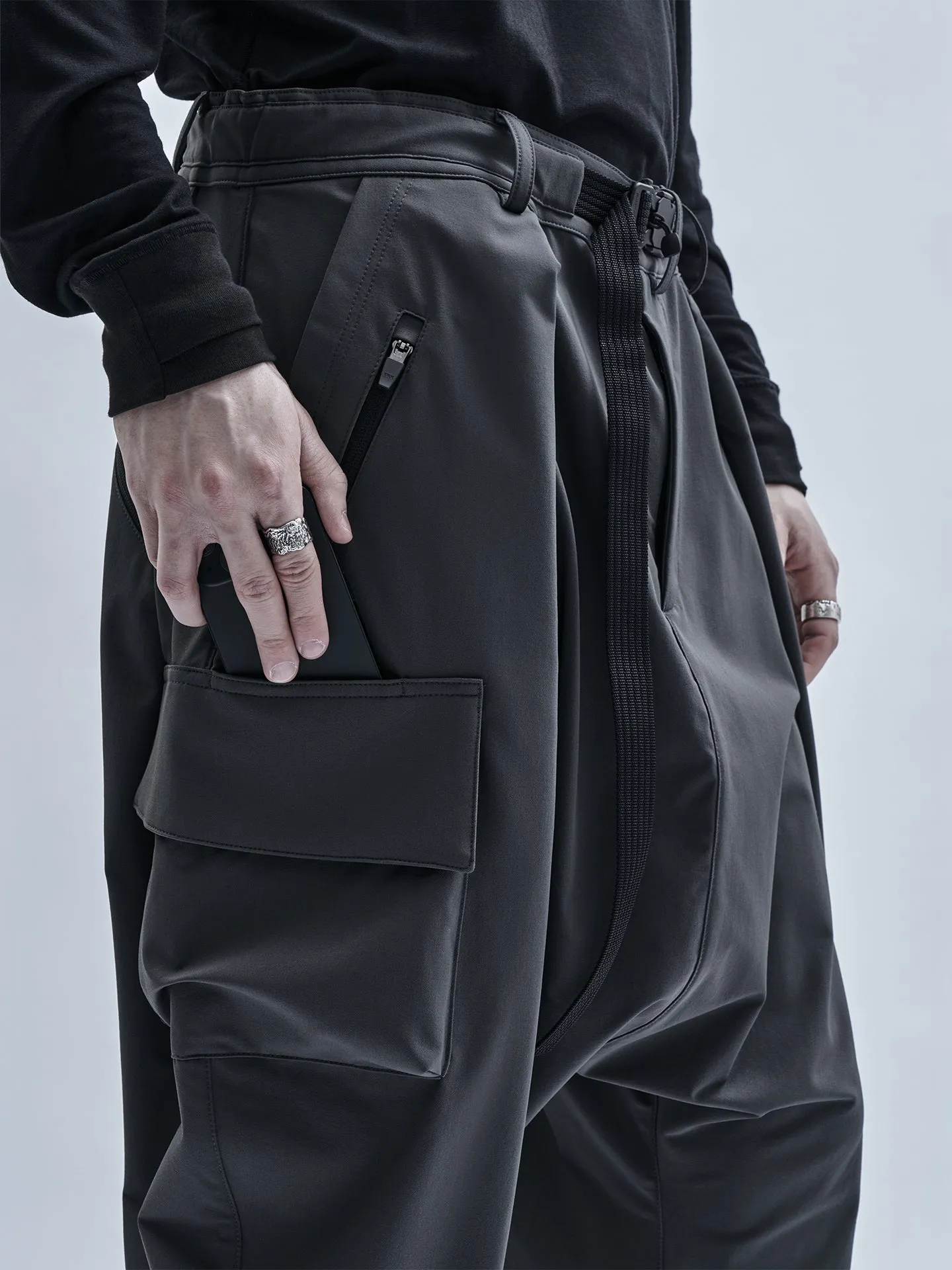 aldatze cargo pants schoeller dryskin iron grey