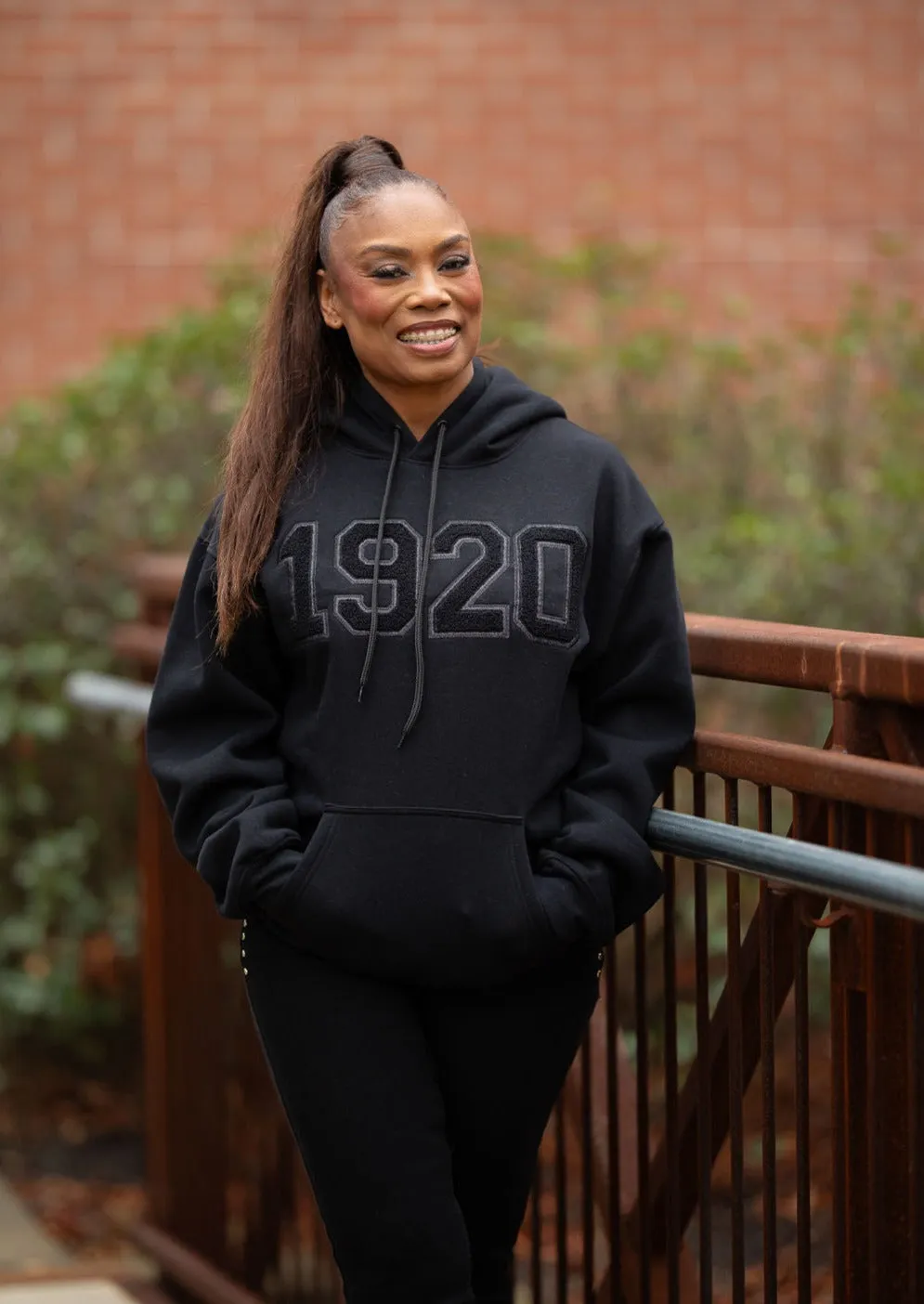 All Black 1920 Hoodie Glitter ( unisex)