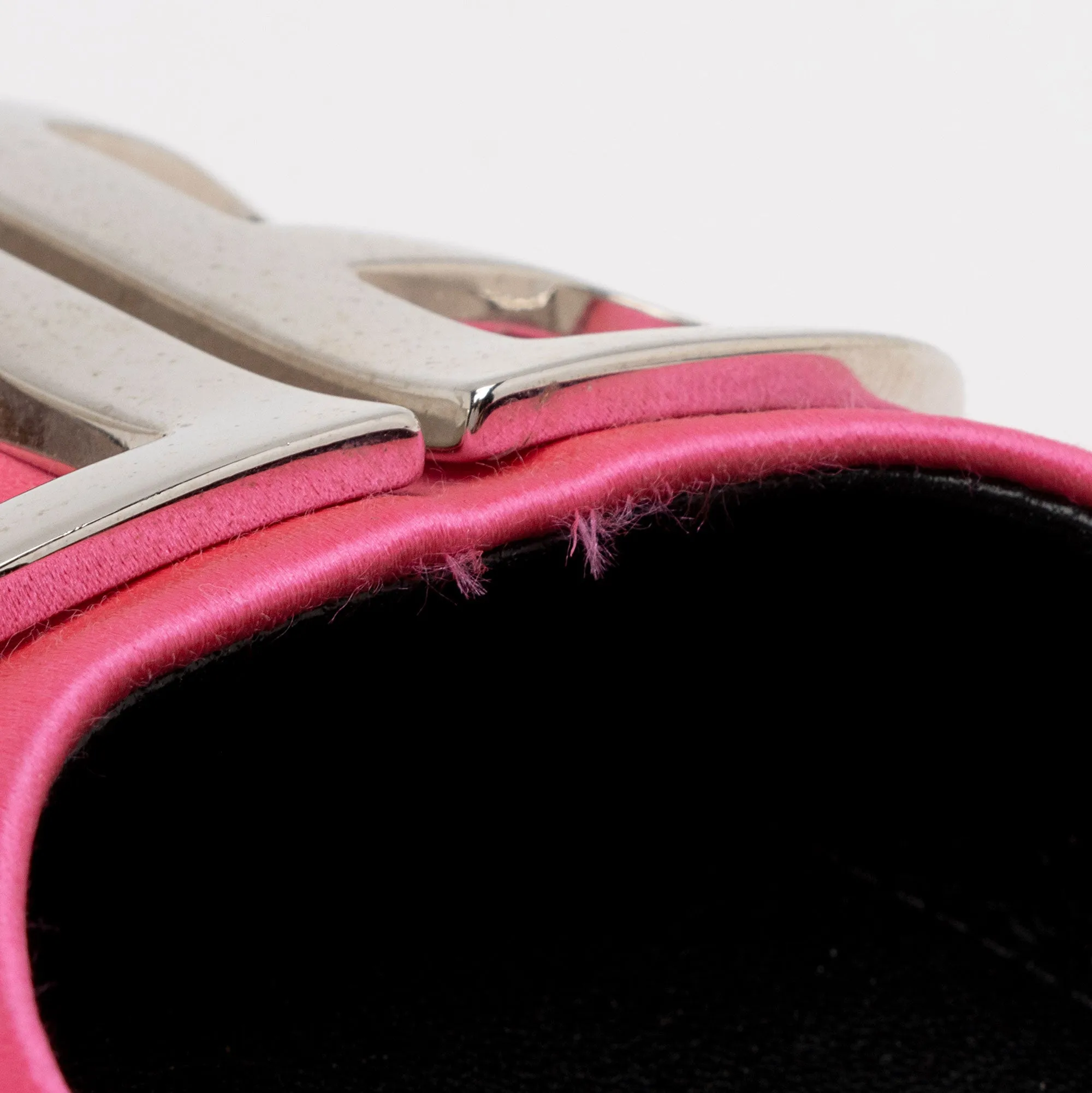 Balenciaga Satin BB Knife Slingback Flats - Size 6 / 36