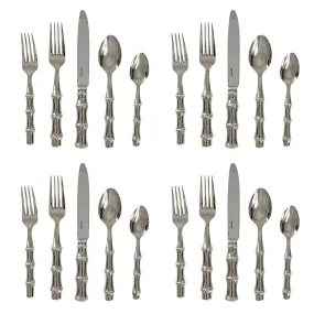 Bamboo 20pc Place Setting - Polished