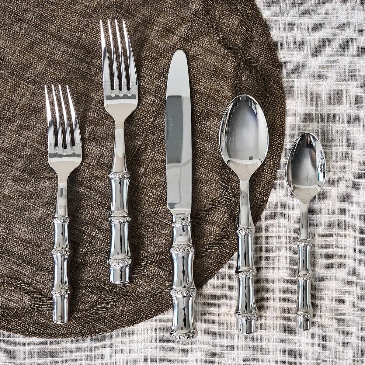 Bamboo 20pc Place Setting - Polished