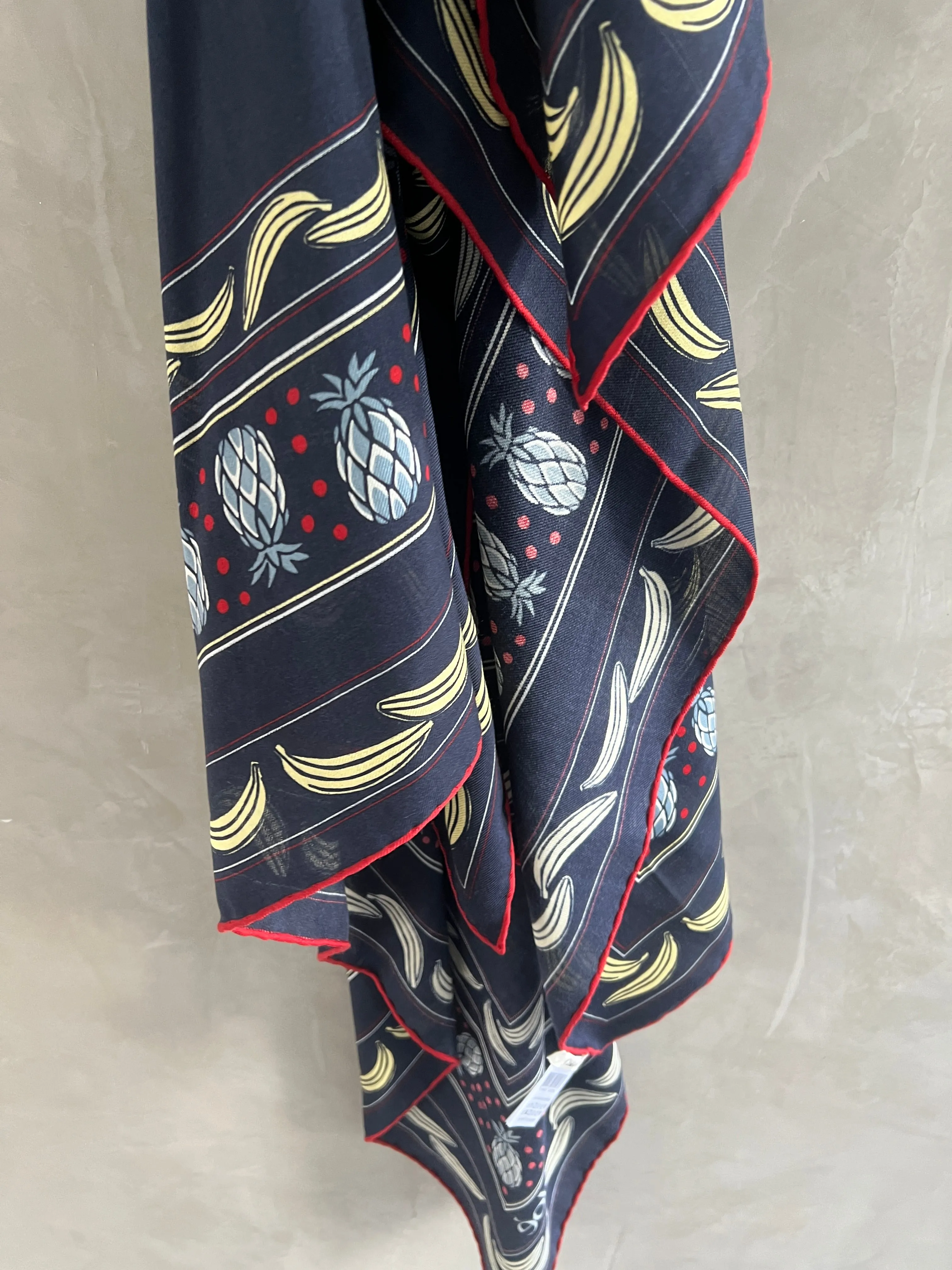 Bananas Scarf, Blue/Yellow