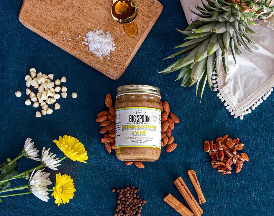 BIG SPOON ROASTERS - HUMMINGBIRD CAKE ALMOND & PECAN BUTTER LIMITED EDITION