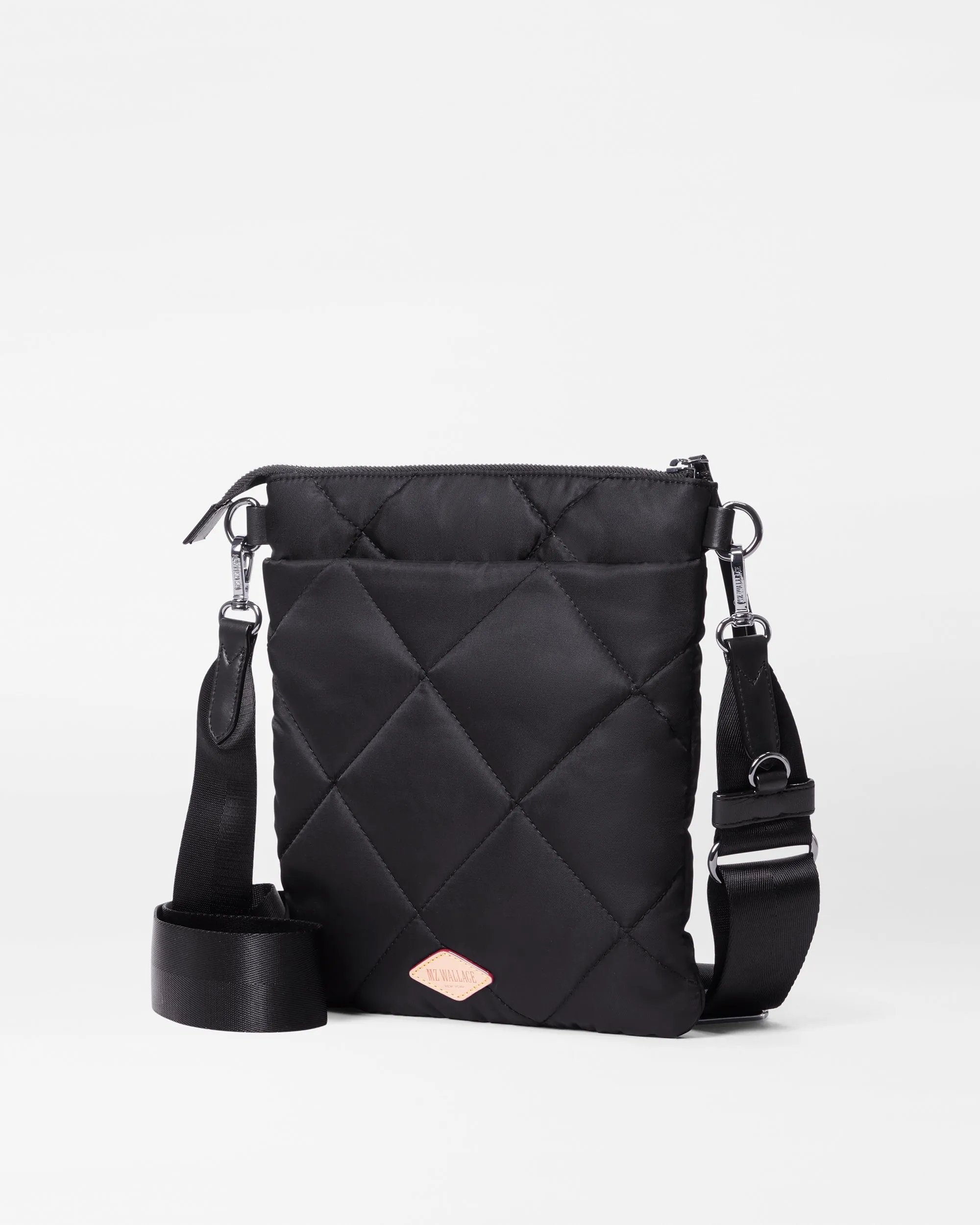 Black Madison Flat Crossbody