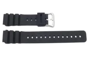 Black Rubber B-P140-G Watch Strap