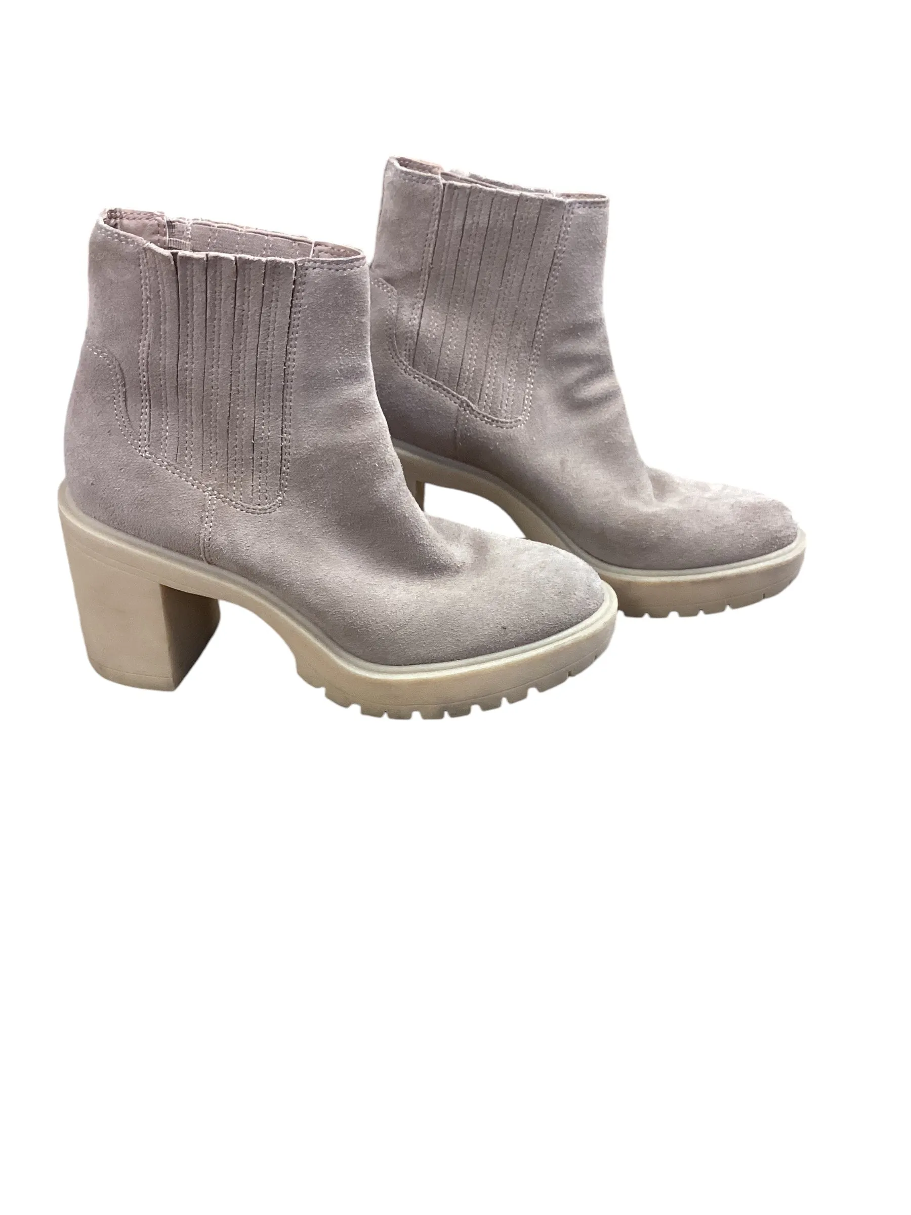 Boots Ankle Heels By Dolce Vita In Beige, Size: 8