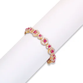 Bracelet in Chetum and Zircons