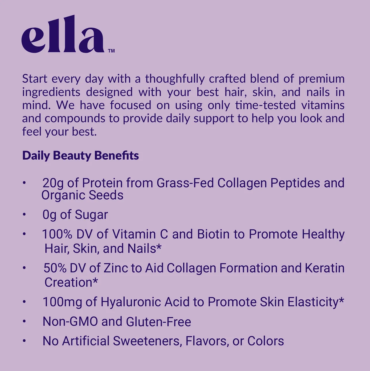 Chocolate Beauty Protein Powder | Ella