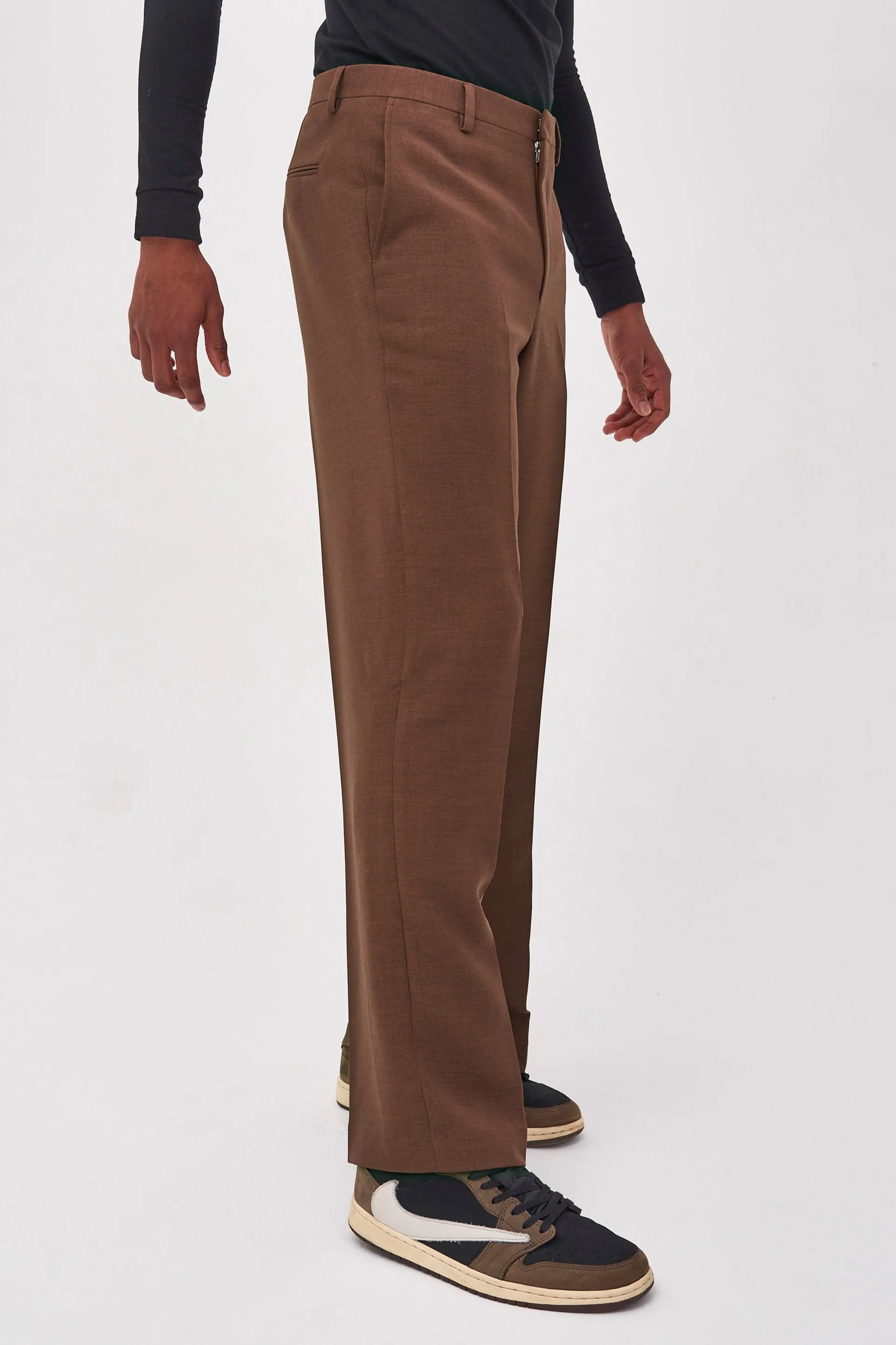 Chocolate Brown Wide Fit Trouser