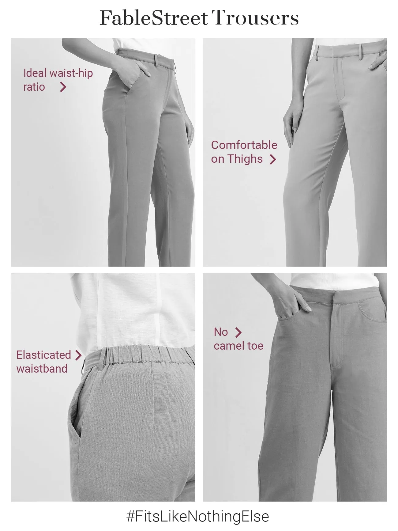 Cotton Linen Straight Trouser - Beige