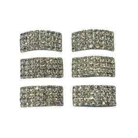 Dana Pump Buckles - Crystal Clear Diamante