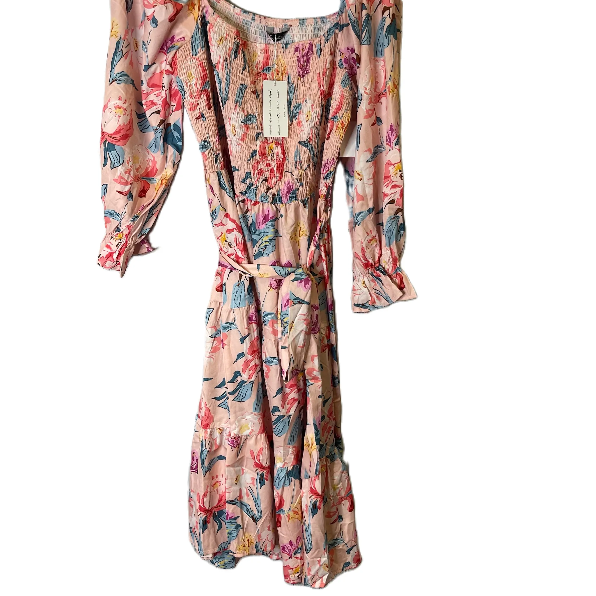 Dress Casual Midi By Clothes Mentor In Pink, Size: Xl