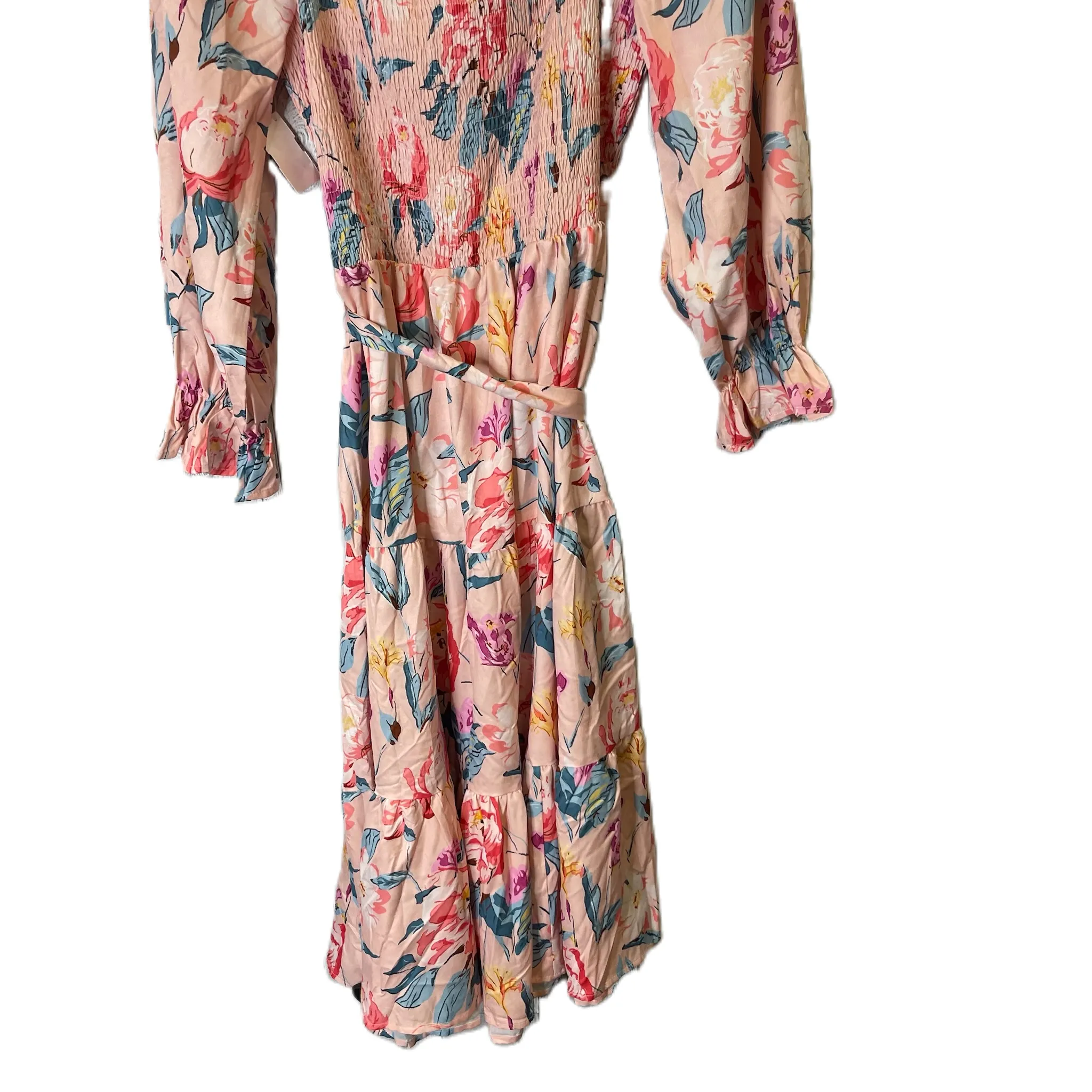 Dress Casual Midi By Clothes Mentor In Pink, Size: Xl