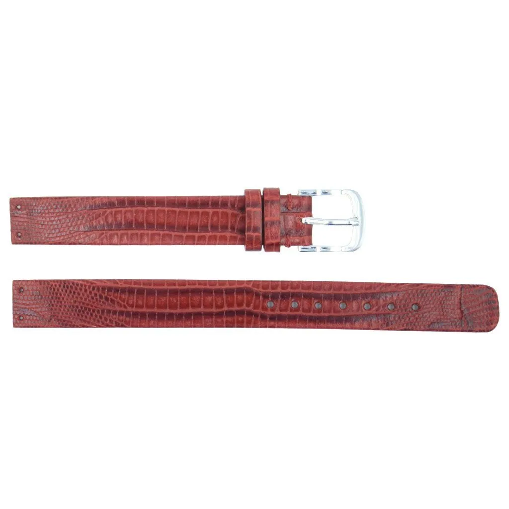 Euro Collection Skagen Style Teju Grain 12mm Leather Watch Strap