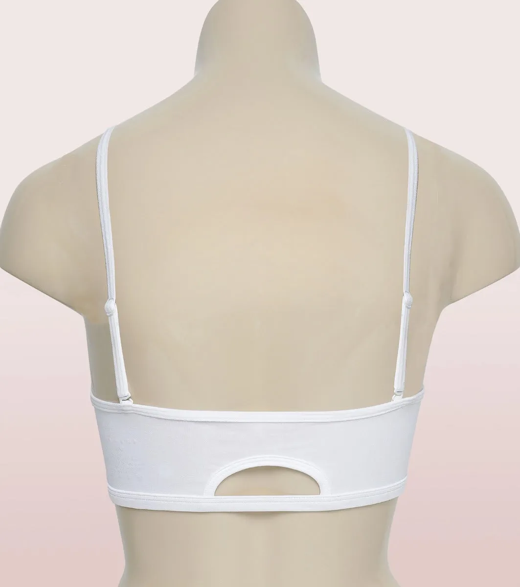 Full Coverage Non-Padded Wirefree Comfort Cami Detachable Bra