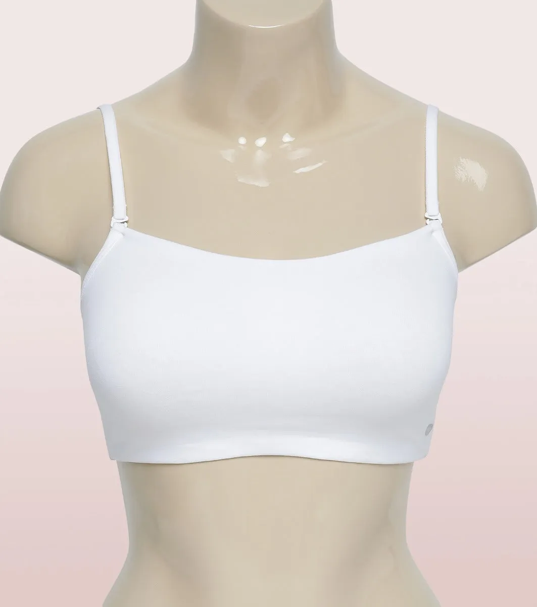 Full Coverage Non-Padded Wirefree Comfort Cami Detachable Bra