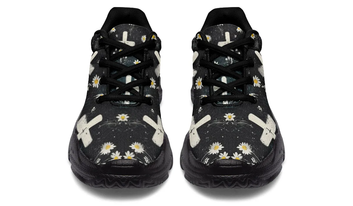 Graveyard Bloom Chunky Sneakers - Light Breathable and Comfortable Sports Shoes with Platform Soles