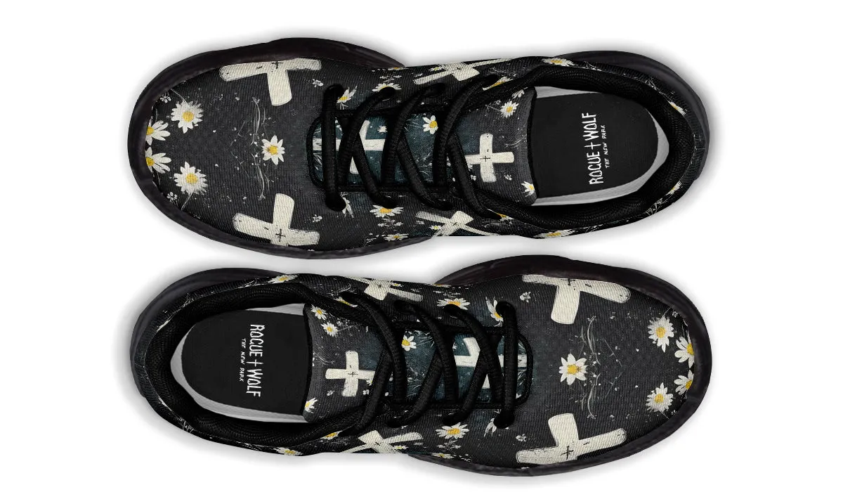 Graveyard Bloom Chunky Sneakers - Light Breathable and Comfortable Sports Shoes with Platform Soles