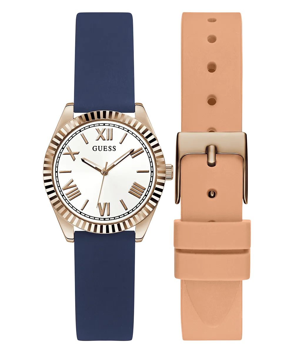 GUESS Ladies Rose Gold Tone Analog Watch Box Set