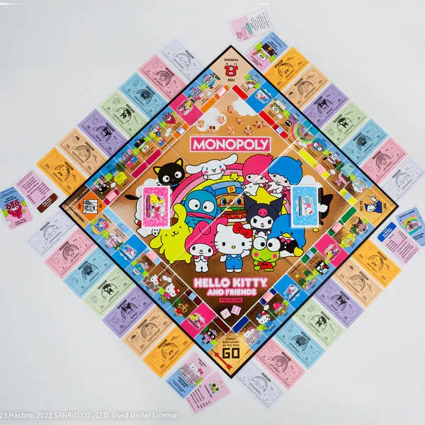 Hello Kitty & Friends Monopoly Board Game (Rose Gold Premium Edition)