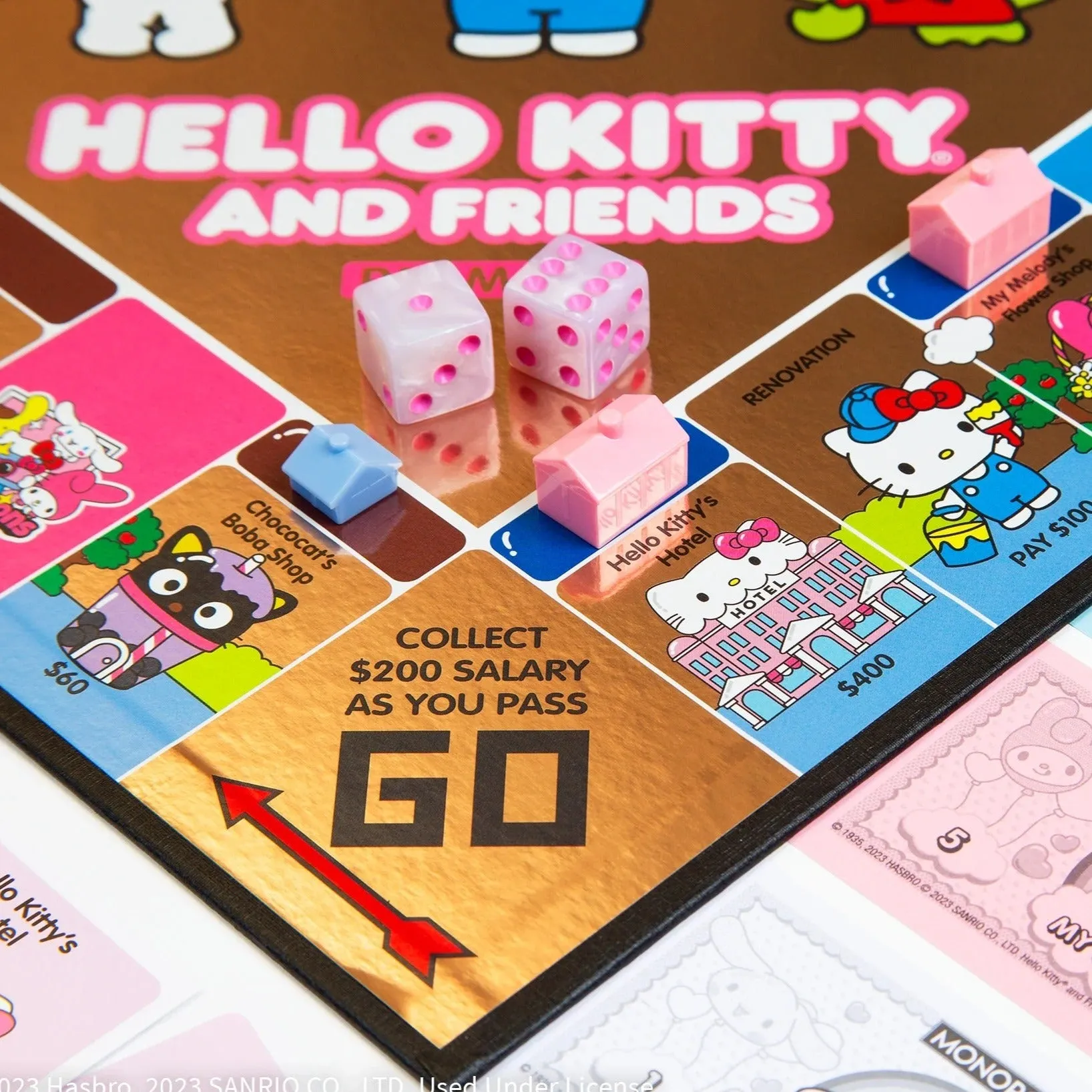 Hello Kitty & Friends Monopoly Board Game (Rose Gold Premium Edition)