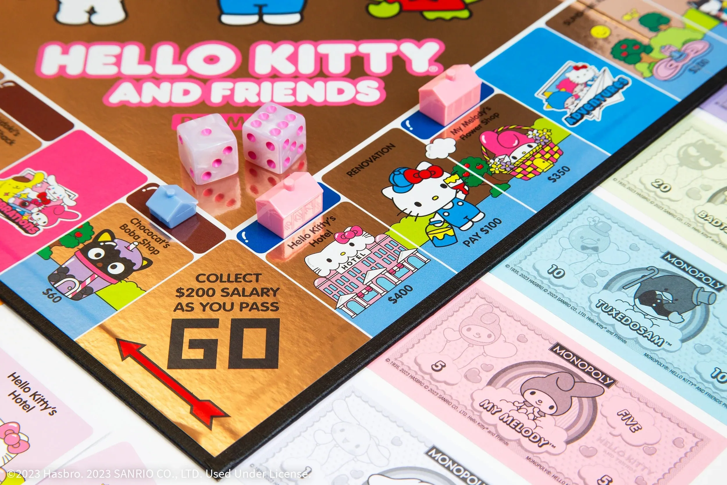 Hello Kitty & Friends Monopoly Board Game (Rose Gold Premium Edition)