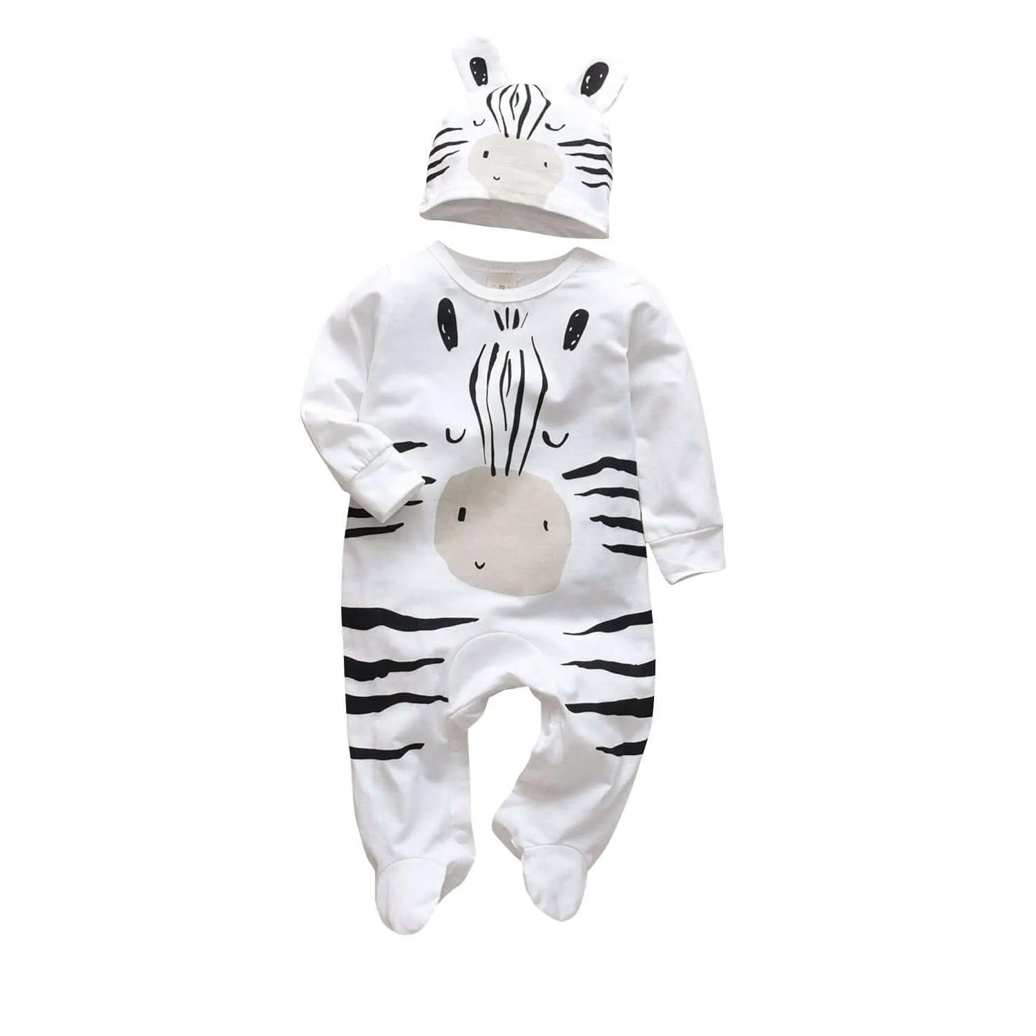 Hooded Baby Clothes Spring And Autumn Panda Pattern Baby Jumpsuit
