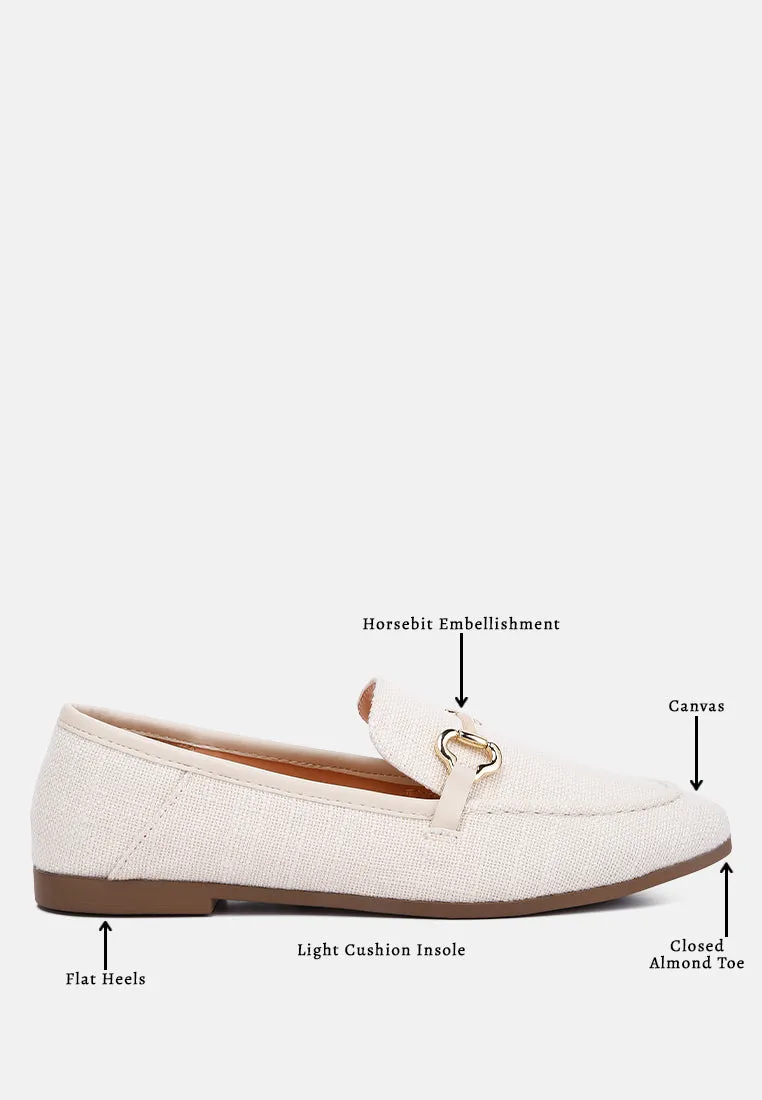 Horsebit Canvas Loafers By Ruw