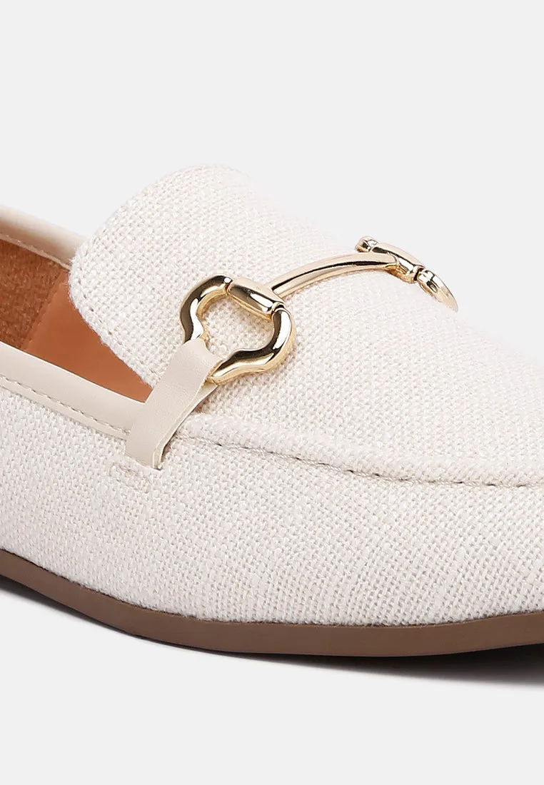 Horsebit Canvas Loafers By Ruw