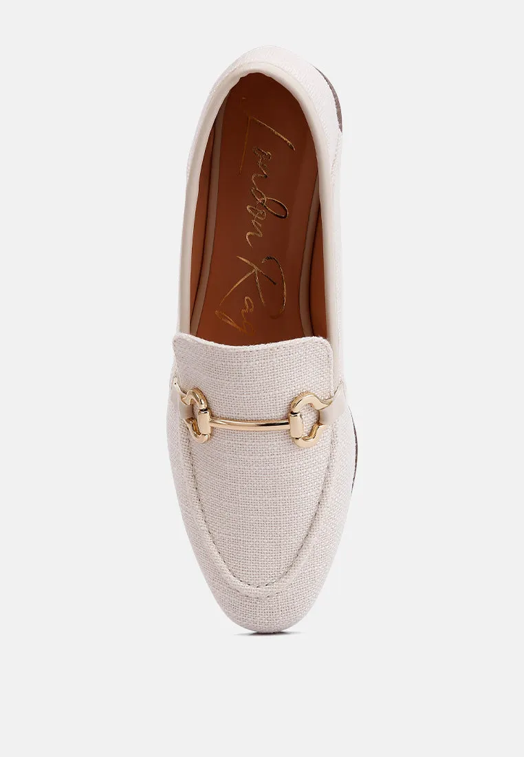 Horsebit Canvas Loafers By Ruw