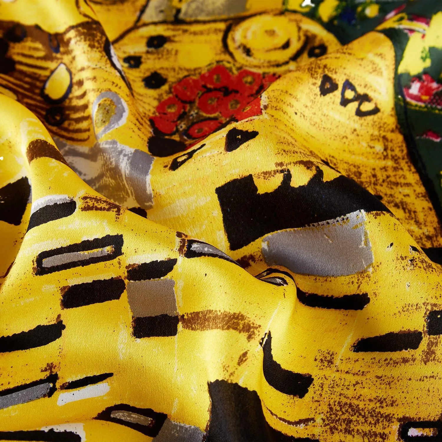 Large Square Silk Scarf Classic Painting The Kiss By Klimt SZD208