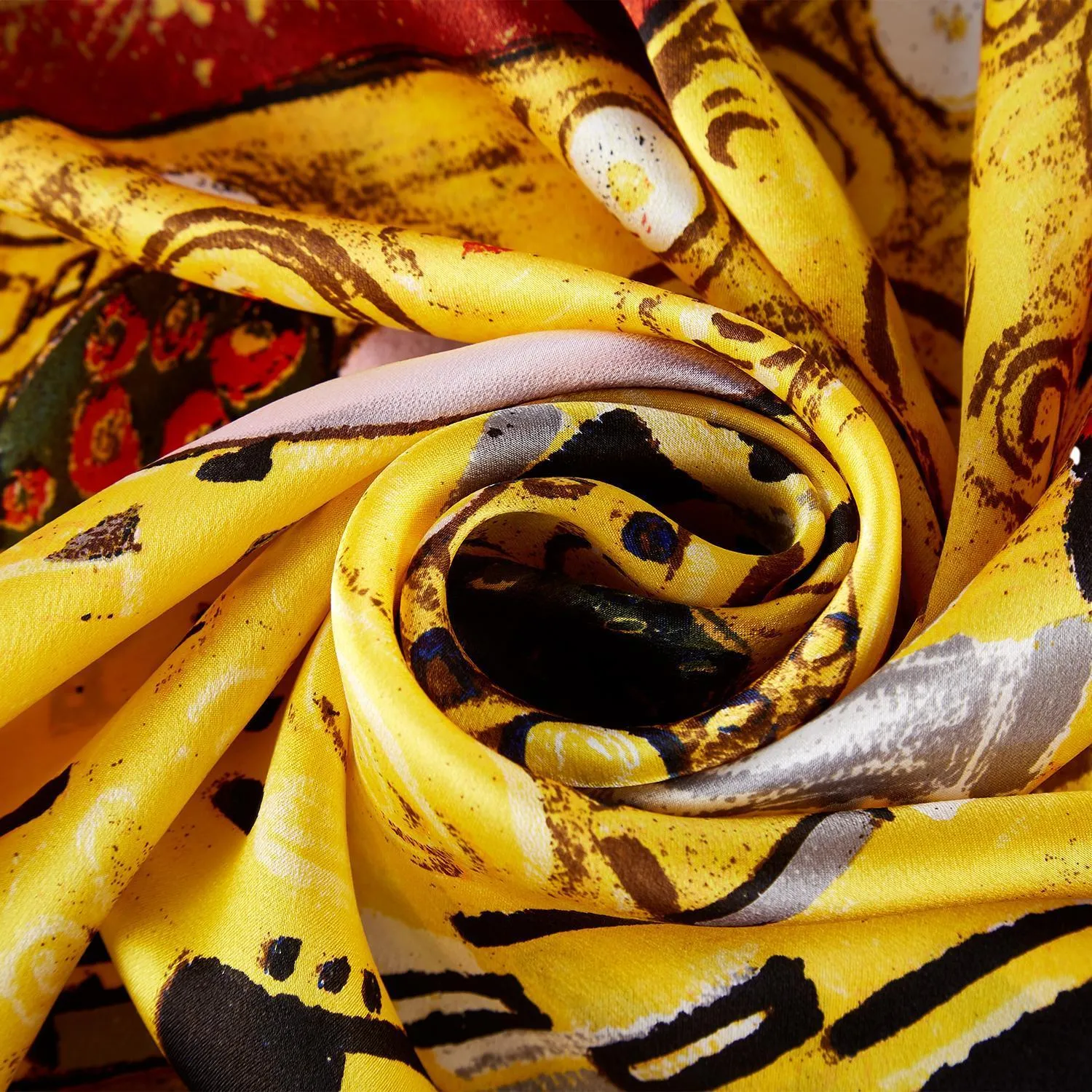 Large Square Silk Scarf Classic Painting The Kiss By Klimt SZD208