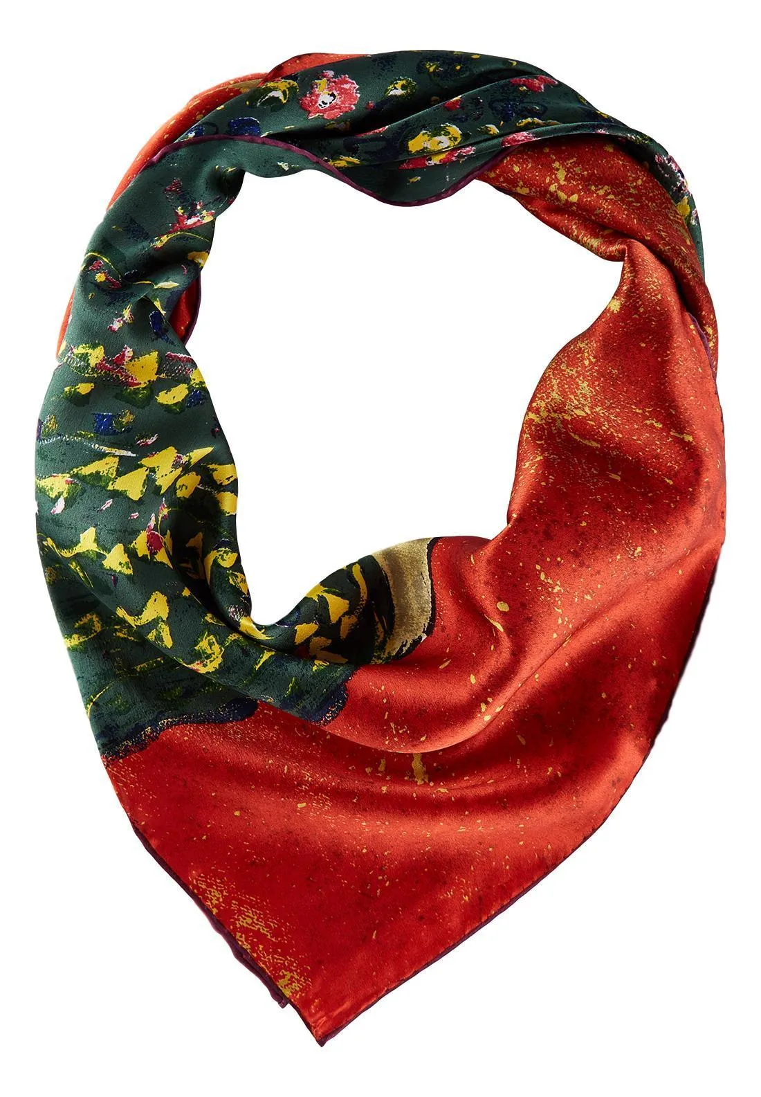 Large Square Silk Scarf Classic Painting The Kiss By Klimt SZD208