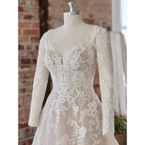 Maggie Sottero Diana Detachable Long Sleeves