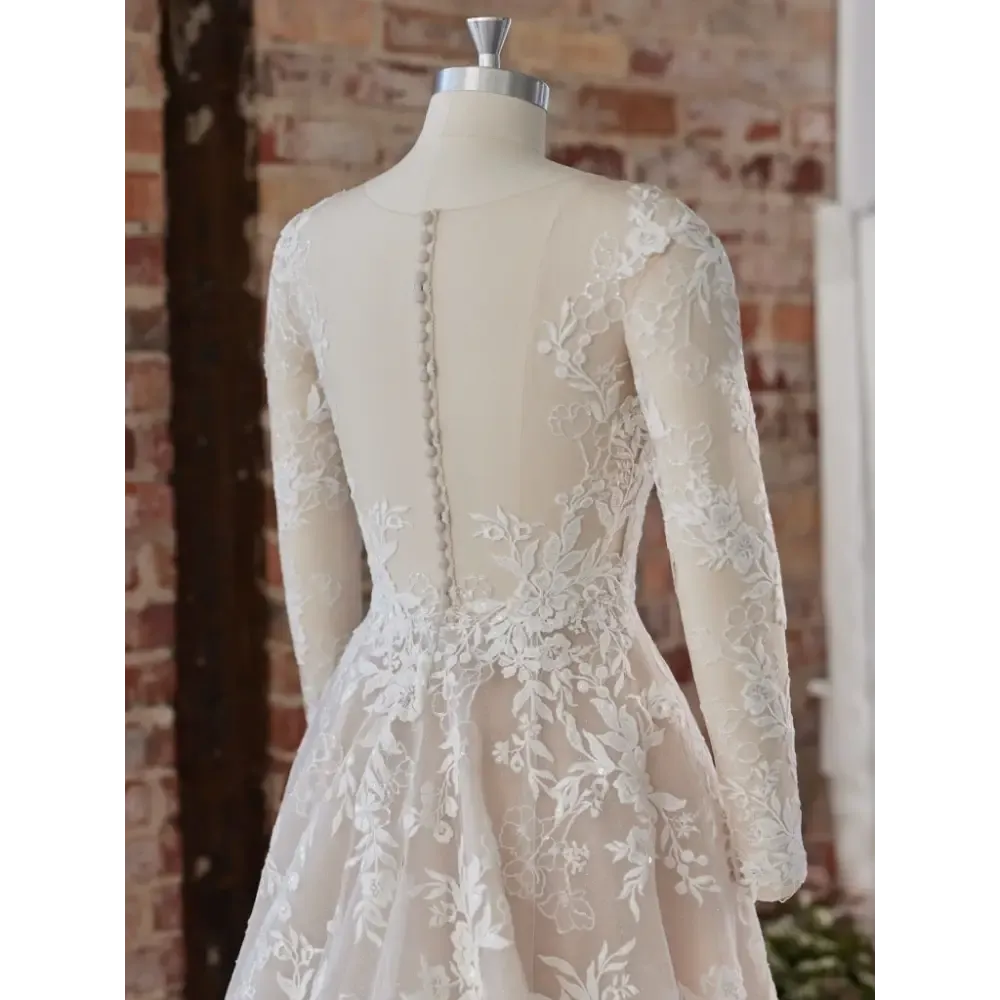 Maggie Sottero Diana Detachable Long Sleeves