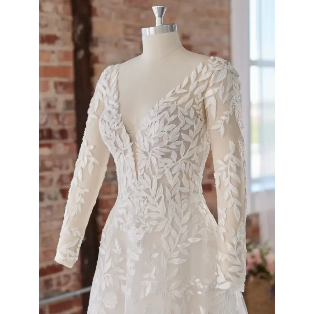 Maggie Sottero Fern Detachable Long Sleeves