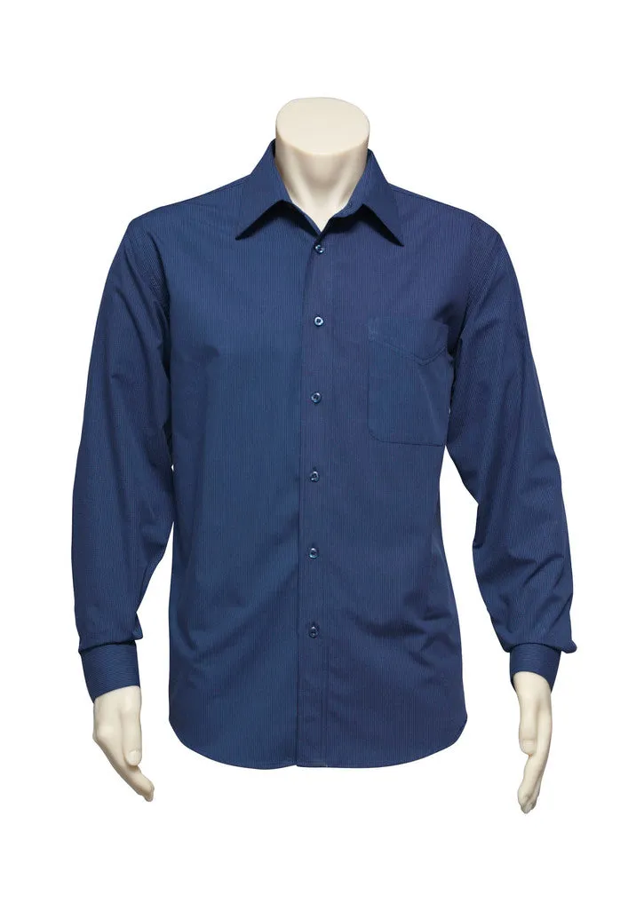 MENS Navy Micro Check Shirt