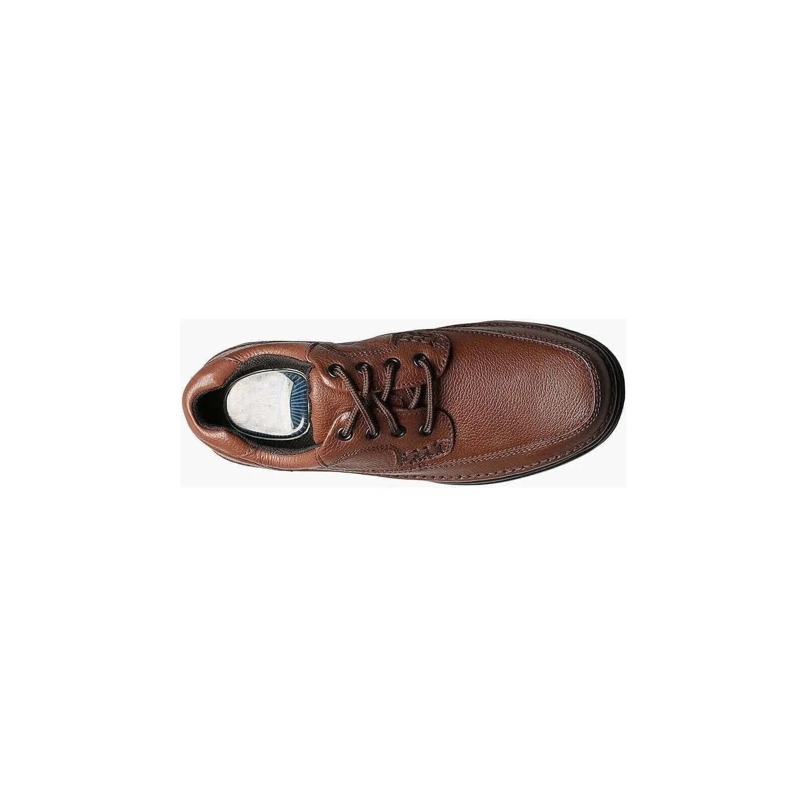 Nunn Bush Cameron Moc Toe Oxford Shoes Lightweight Brown Tumbled 83890-64
