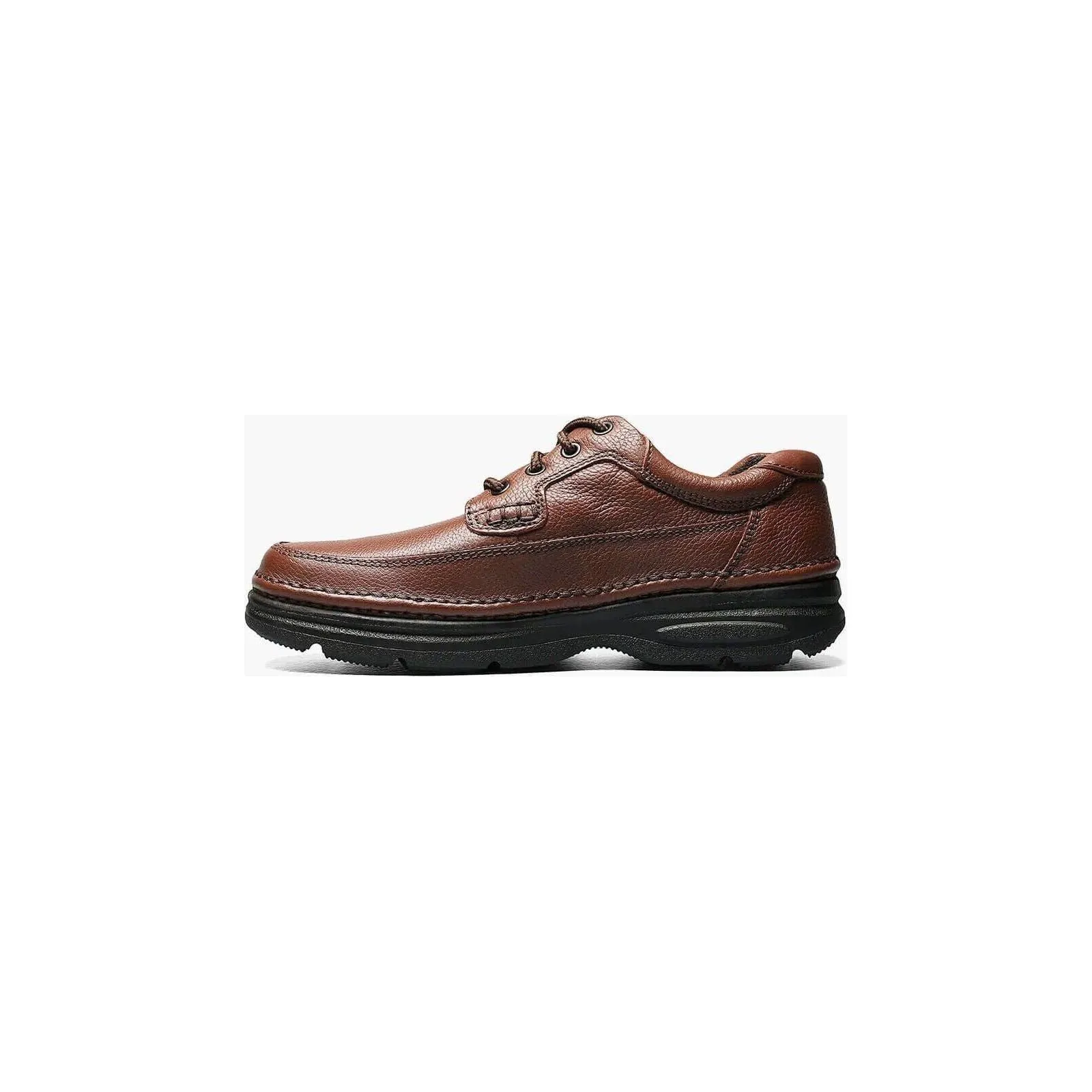 Nunn Bush Cameron Moc Toe Oxford Shoes Lightweight Brown Tumbled 83890-64