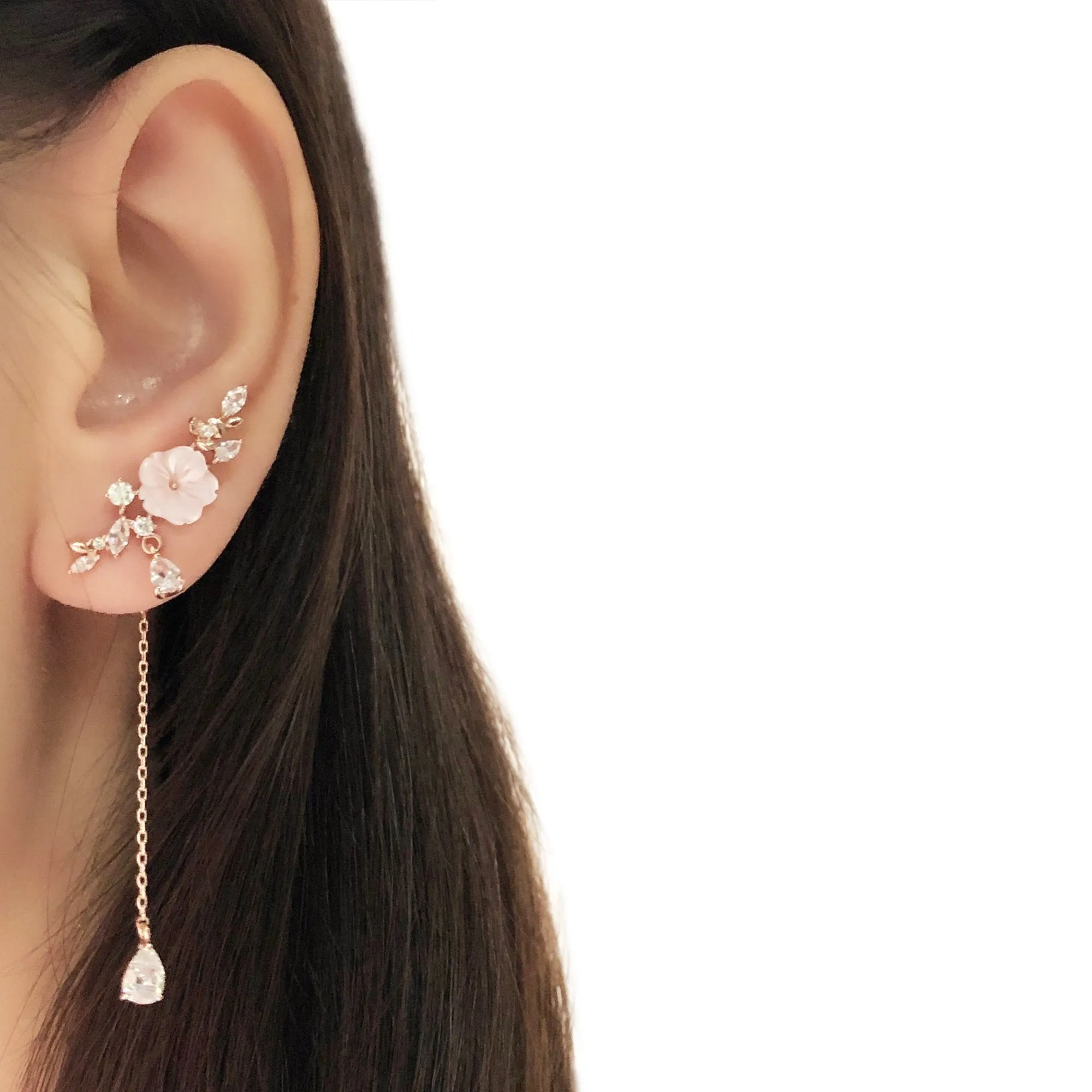 Pink Sakura Blooming Earrings