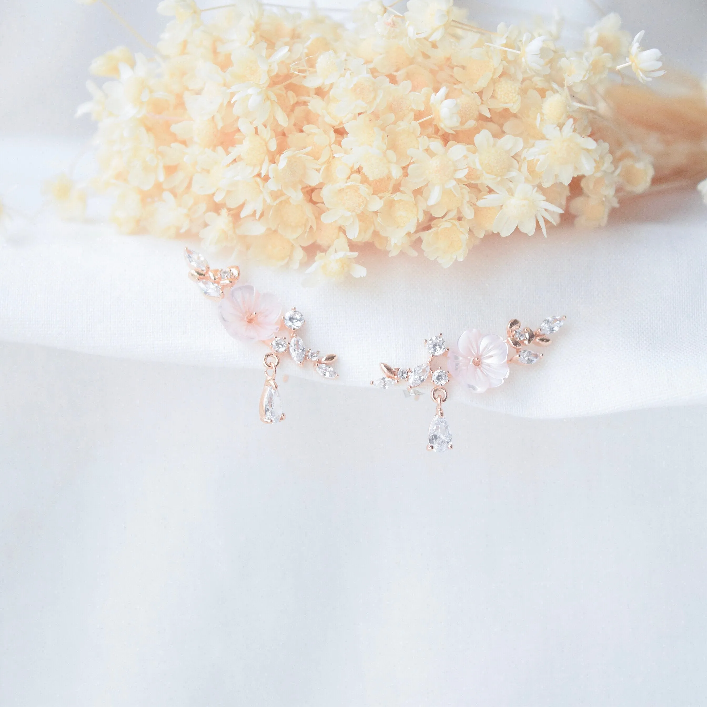 Pink Sakura Blooming Earrings
