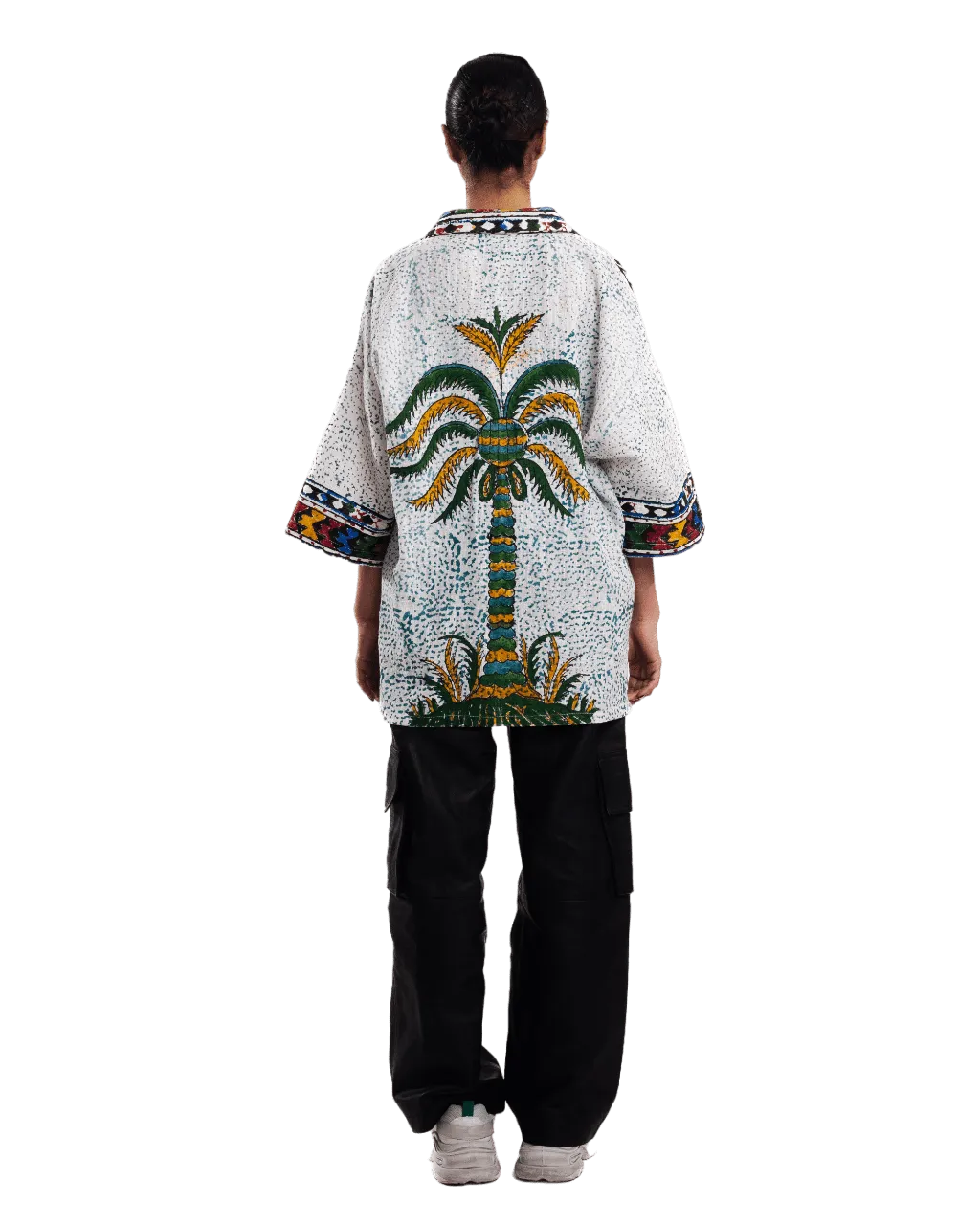 "ETERNAL FOREST" HAND BLOCK PRINT BUTTON DOWN