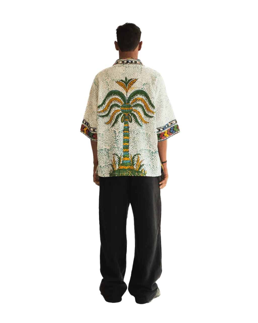 "ETERNAL FOREST" HAND BLOCK PRINT BUTTON DOWN