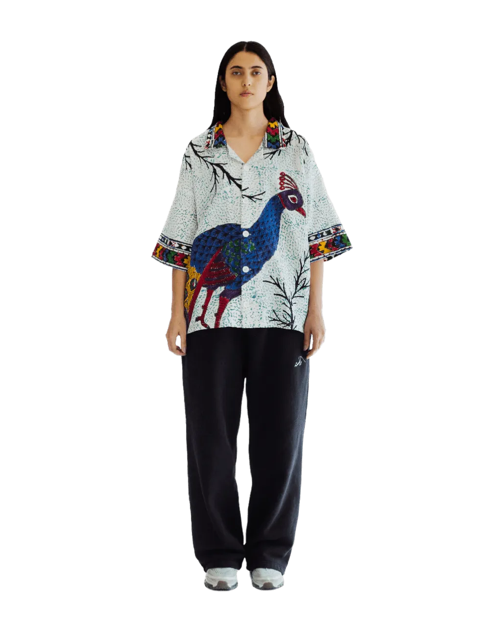 "ETERNAL FOREST" HAND BLOCK PRINT BUTTON DOWN