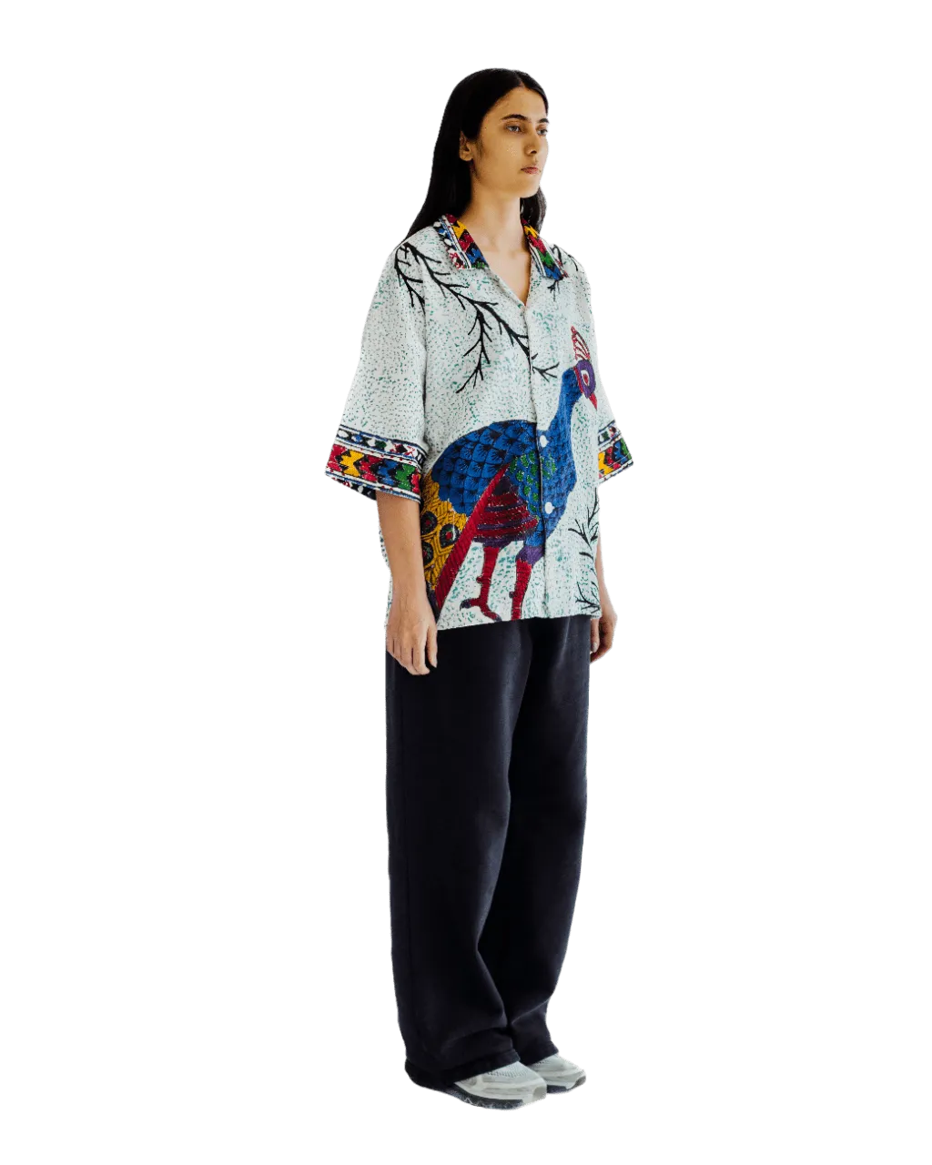 "ETERNAL FOREST" HAND BLOCK PRINT BUTTON DOWN