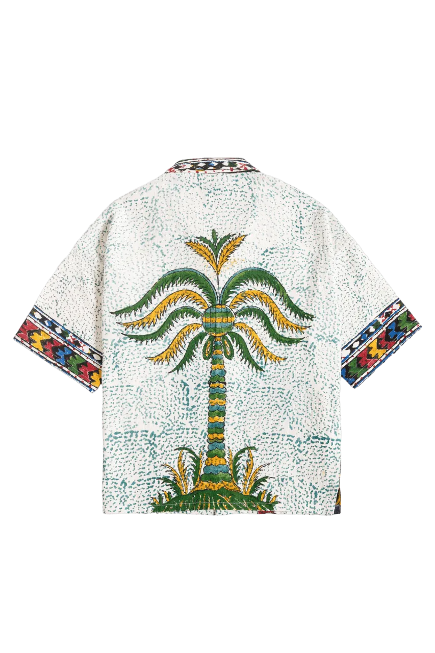 "ETERNAL FOREST" HAND BLOCK PRINT BUTTON DOWN